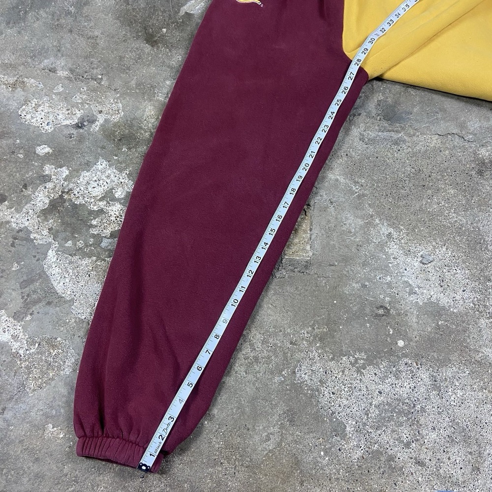 Central Michigan University Sweatpants Size Small Maroon Yellow Chippewas NCAA - Picture 6 of 7